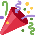 Party popper emoji